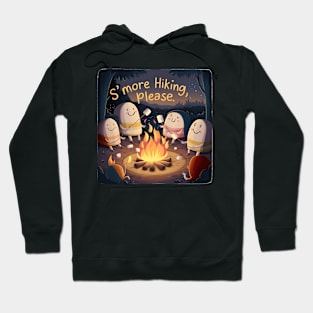 S’More Hiking Please Funny Hiking and Camping Hoodie